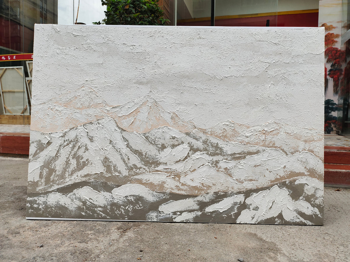 Wall Art Neutral Mountain Landscape