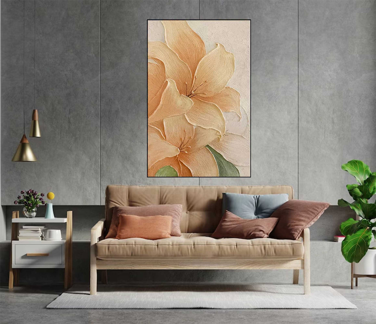Wall Art Flower Serene Calm Elegant