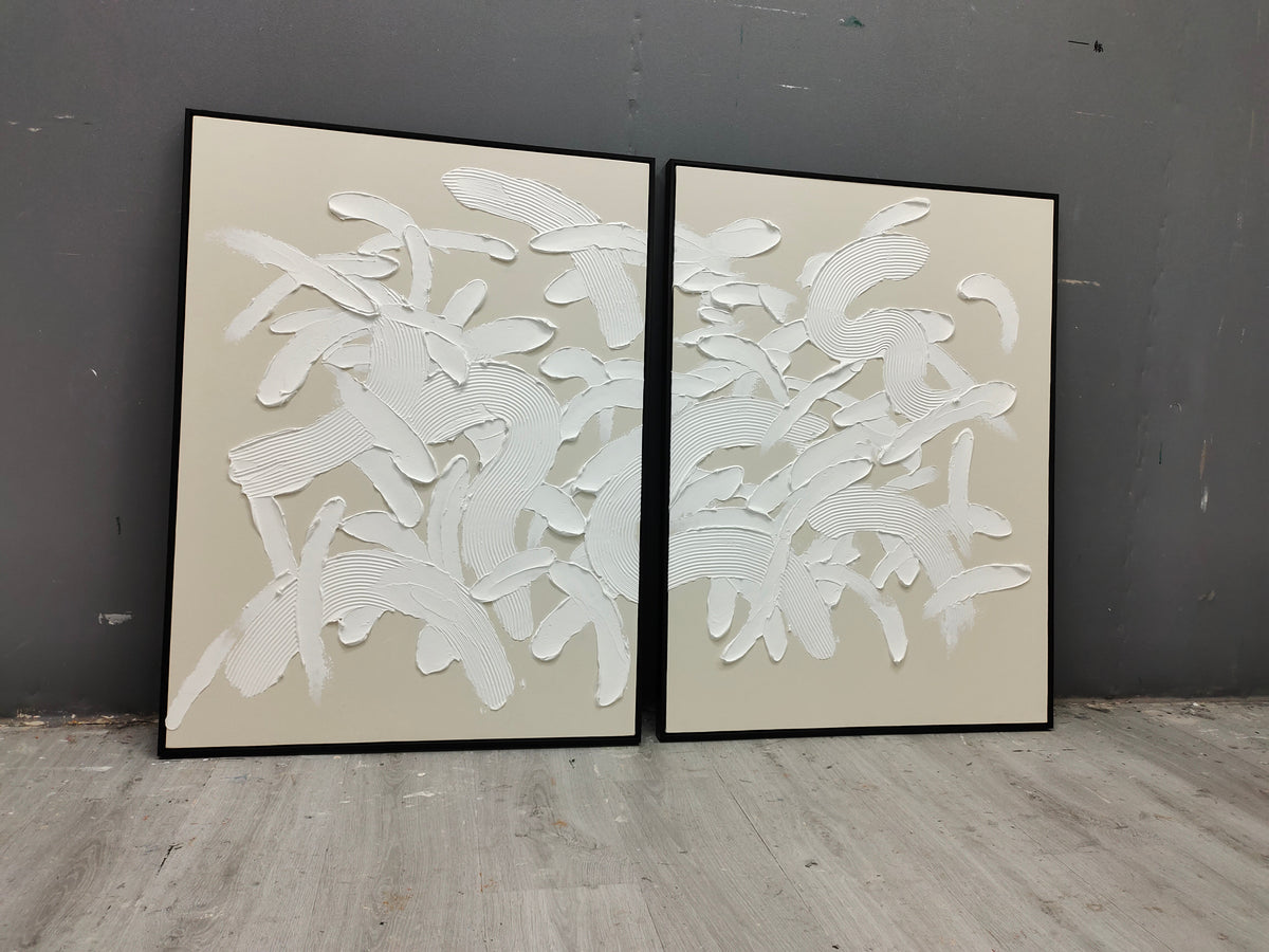 Wall Art Abstract Relief Wabi-Sabi Minimalist