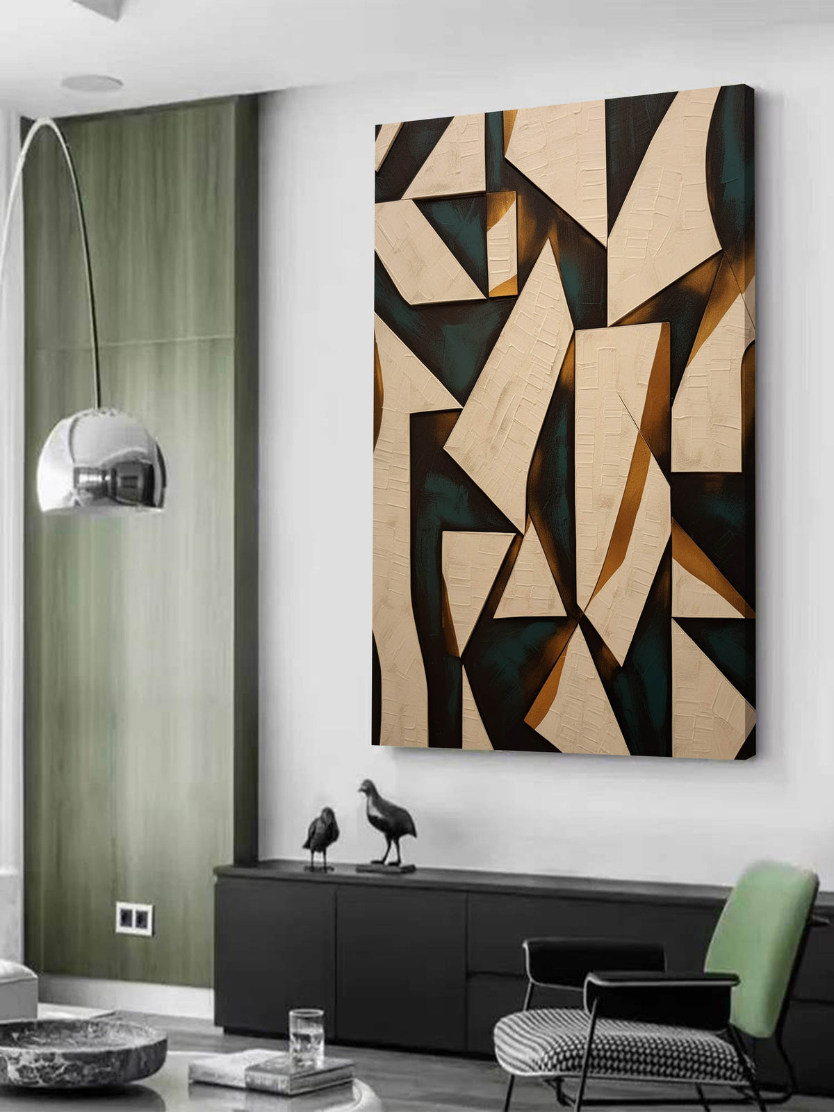 Wall Art Wabi-Sabi Geometric Abstract