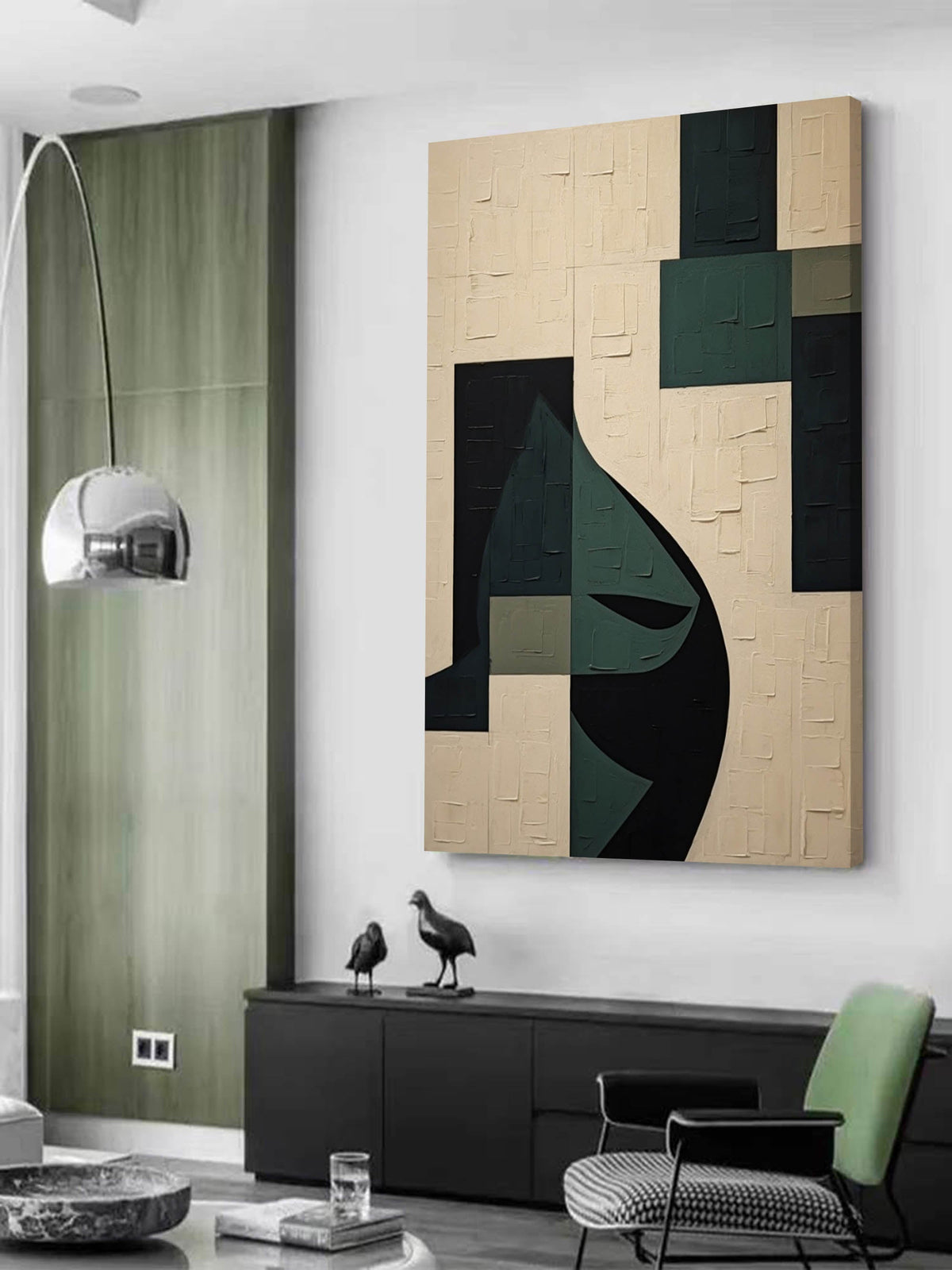 Cubist Minimalist Abstract Face Painting