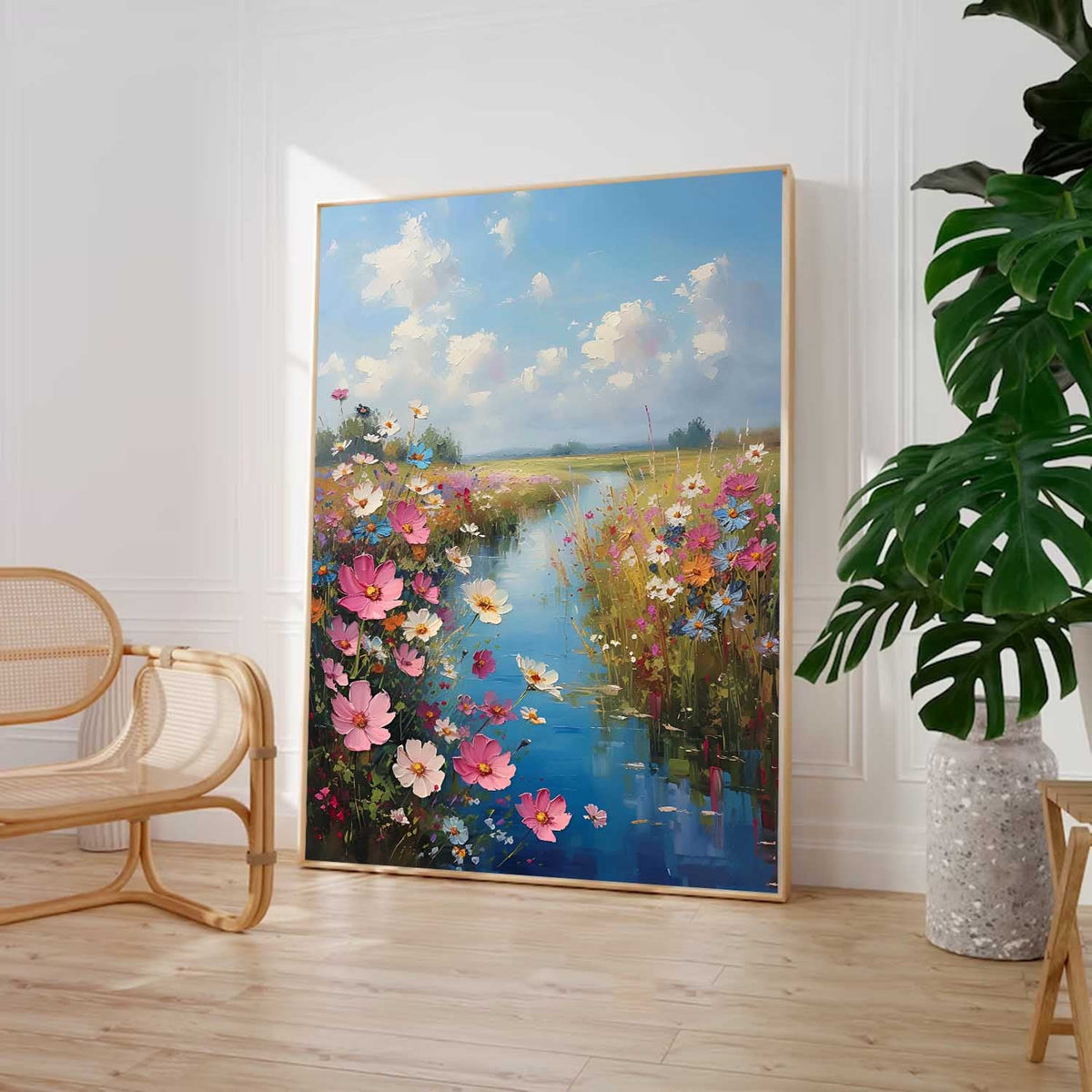 Wall Art Impasto Landscape Warm Rustic
