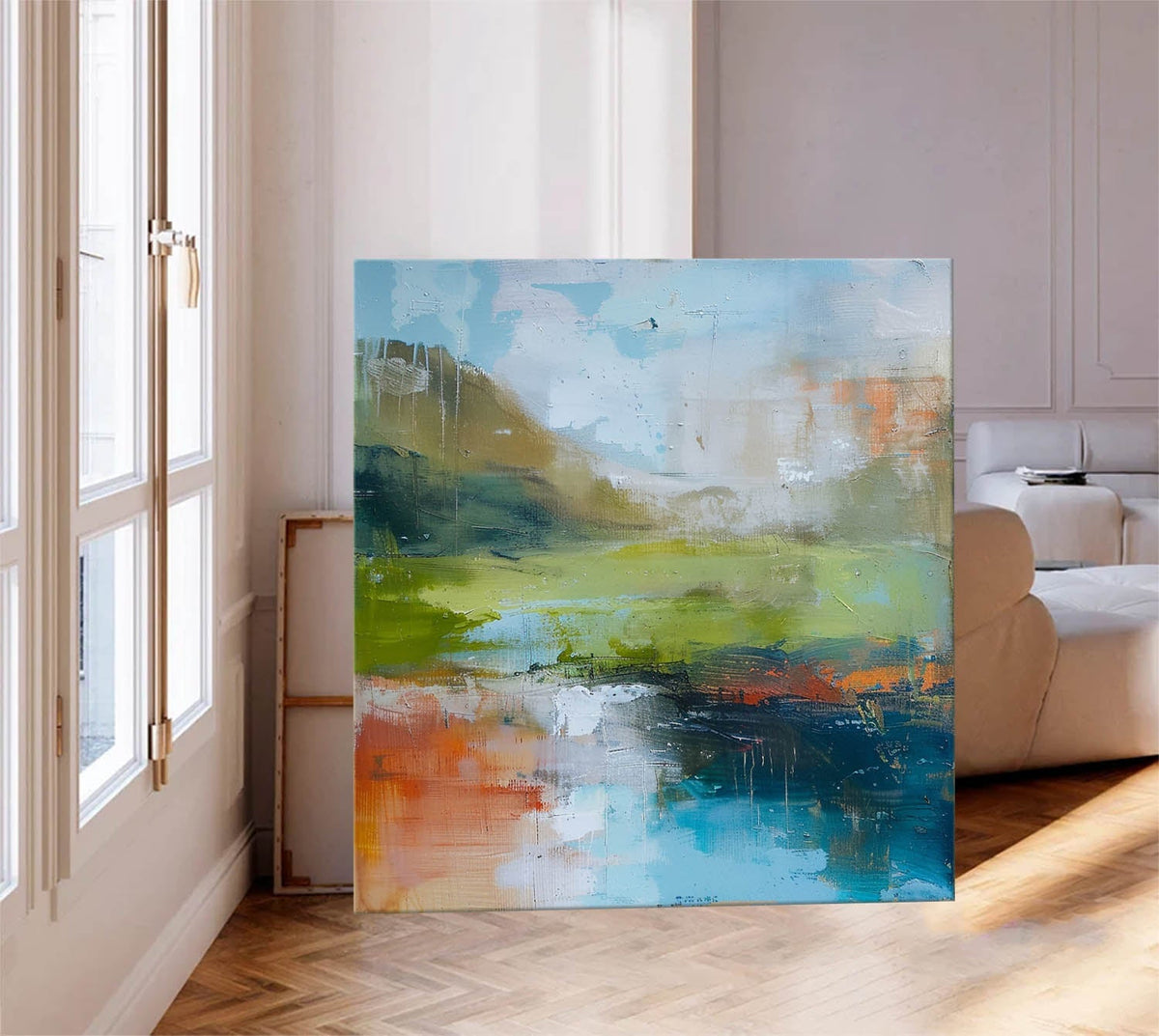 Wall Art Abstract Landscape Impressionist Impasto