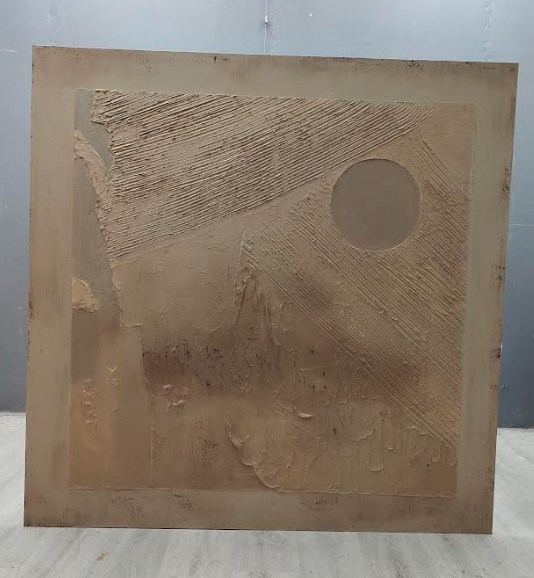 Wall Art Wabi-Sabi Neutral Raw Impasto