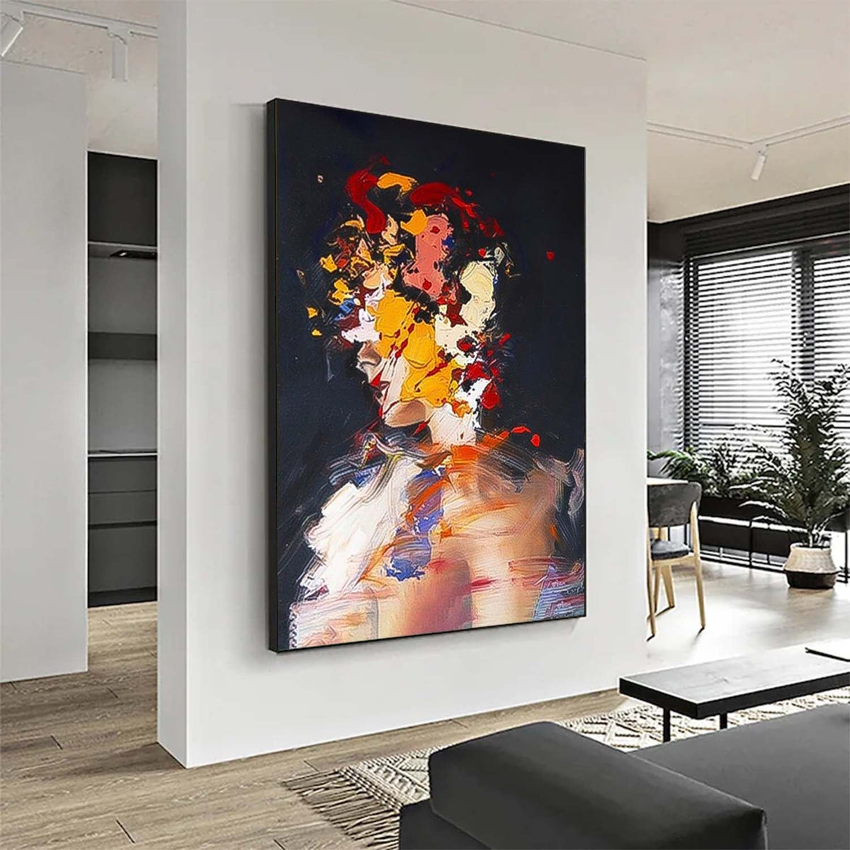Abstract Pastel Canvas Oil Painting