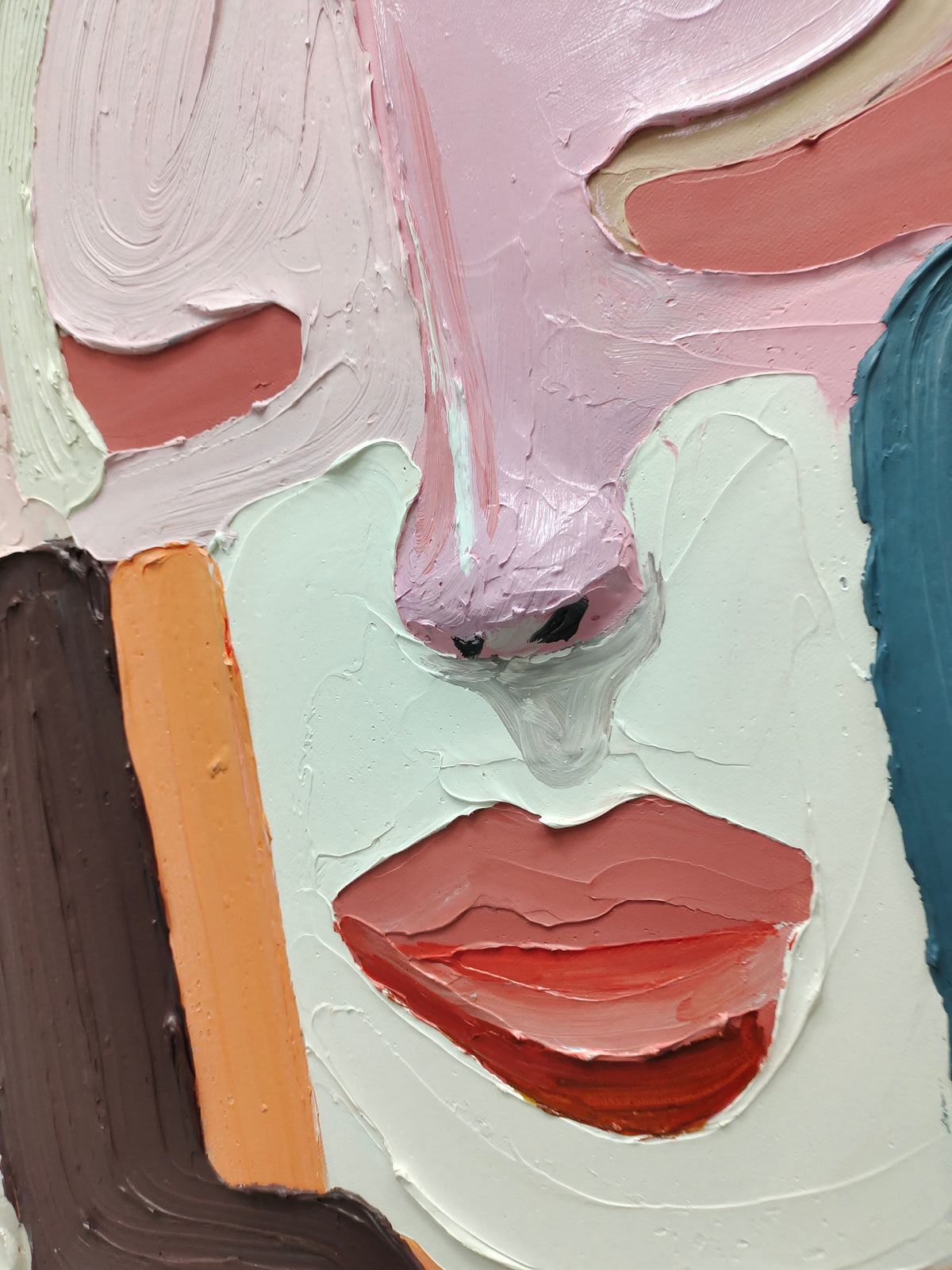 Wall Art Plaster Expressionist Figure Scene