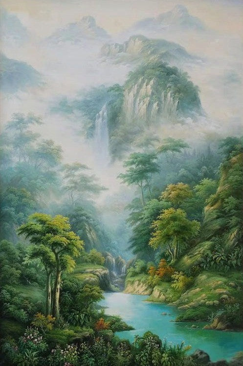 Wall Art Hyperrealism Serene Landscape Nature
