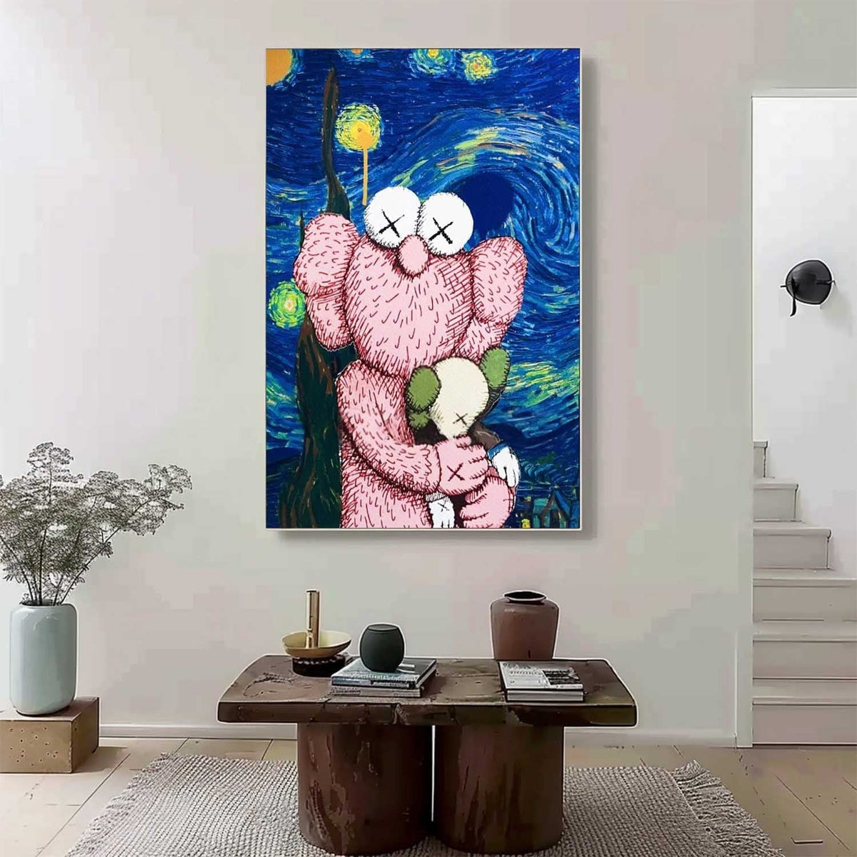 Wall Art Square Pop Art KAWS Inspired Starry Night