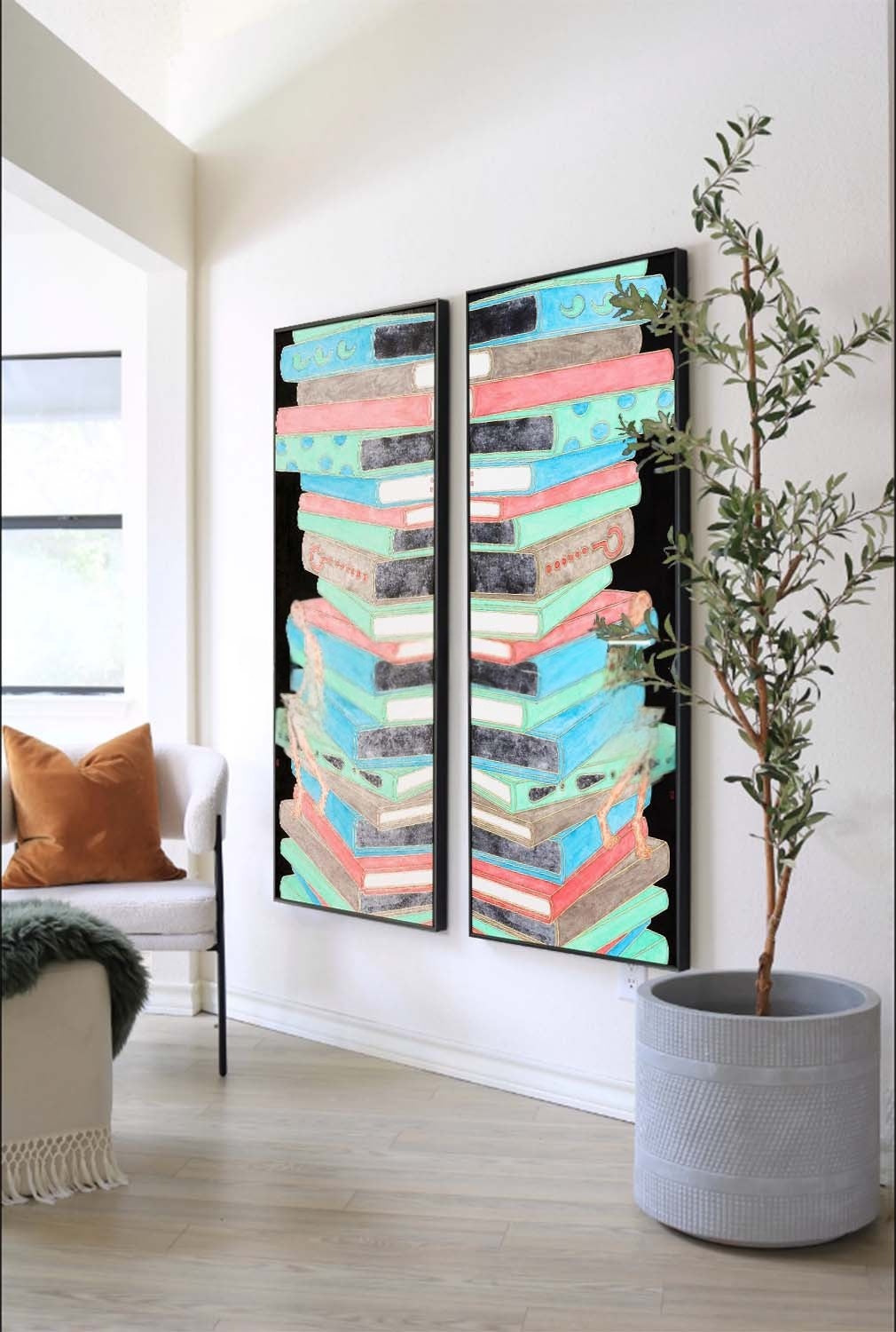 Wall Art Whimsical Textured Figure