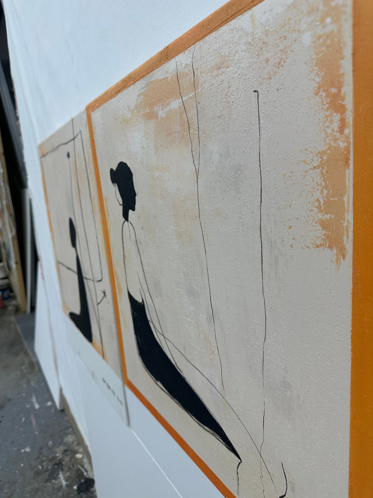 Wall Art Minimalist Textured Figurative