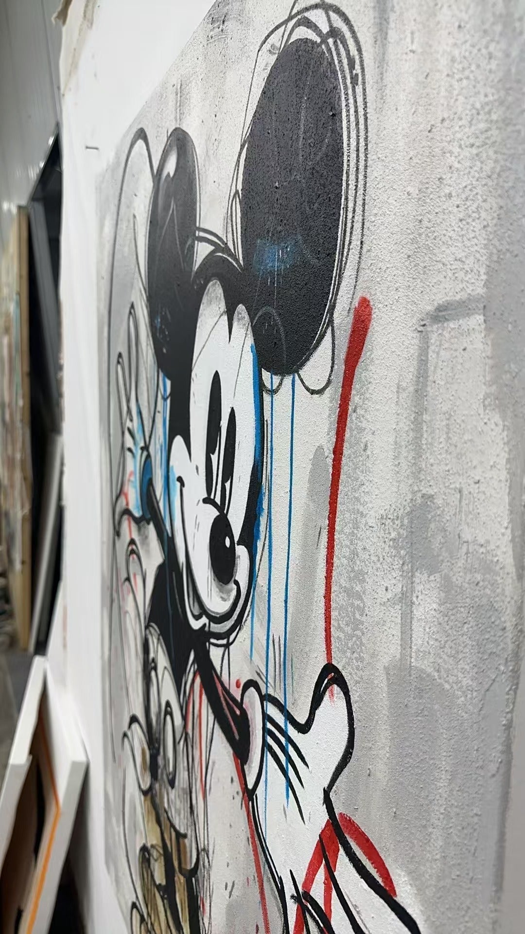 Wall Art Abstract Graffiti Mickey Pop Modern