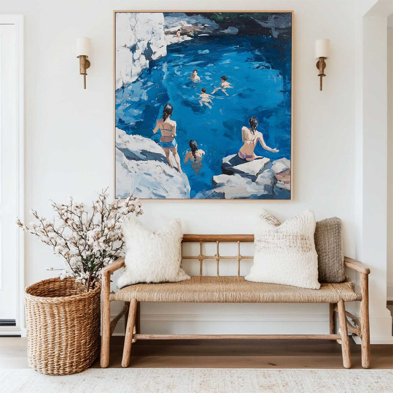 Tranquil Impressionist Gathering Oil Painting