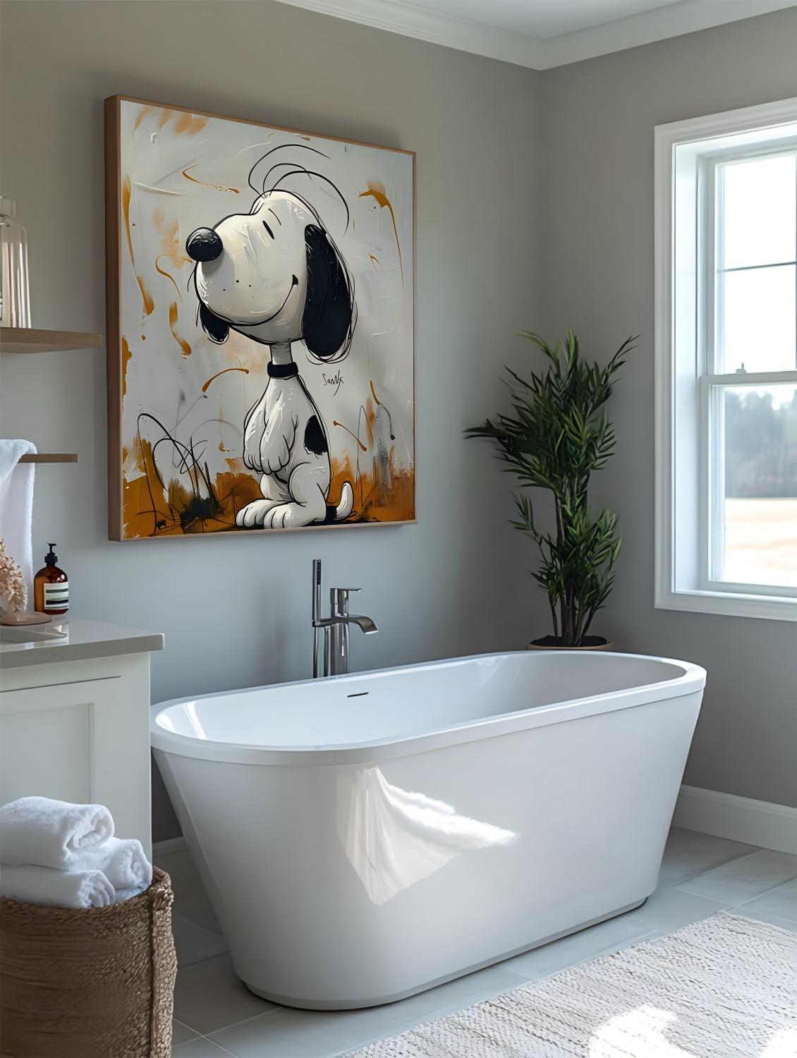 Snoopy Abstract Graffiti Art
