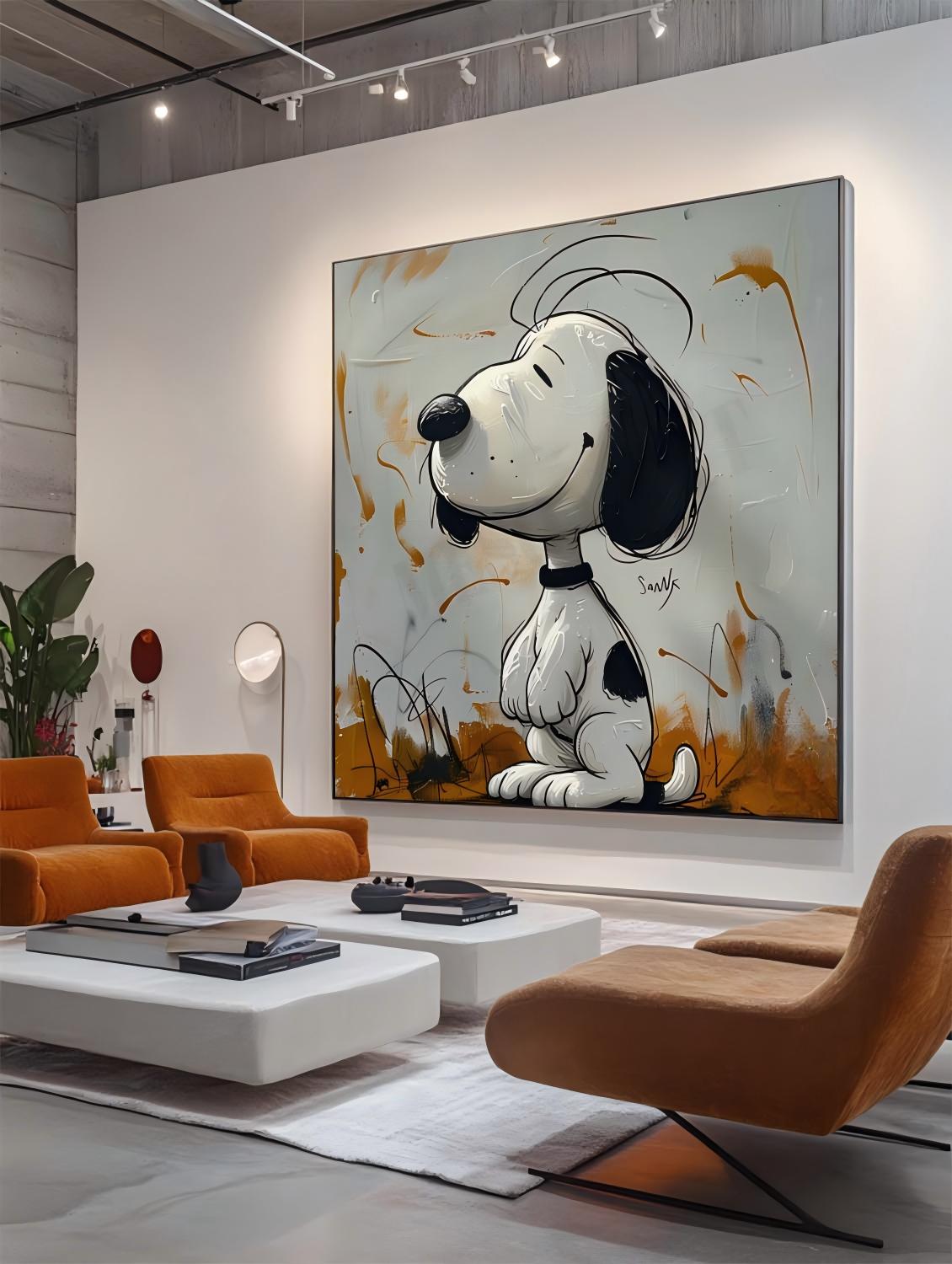 Snoopy Abstract Graffiti Art