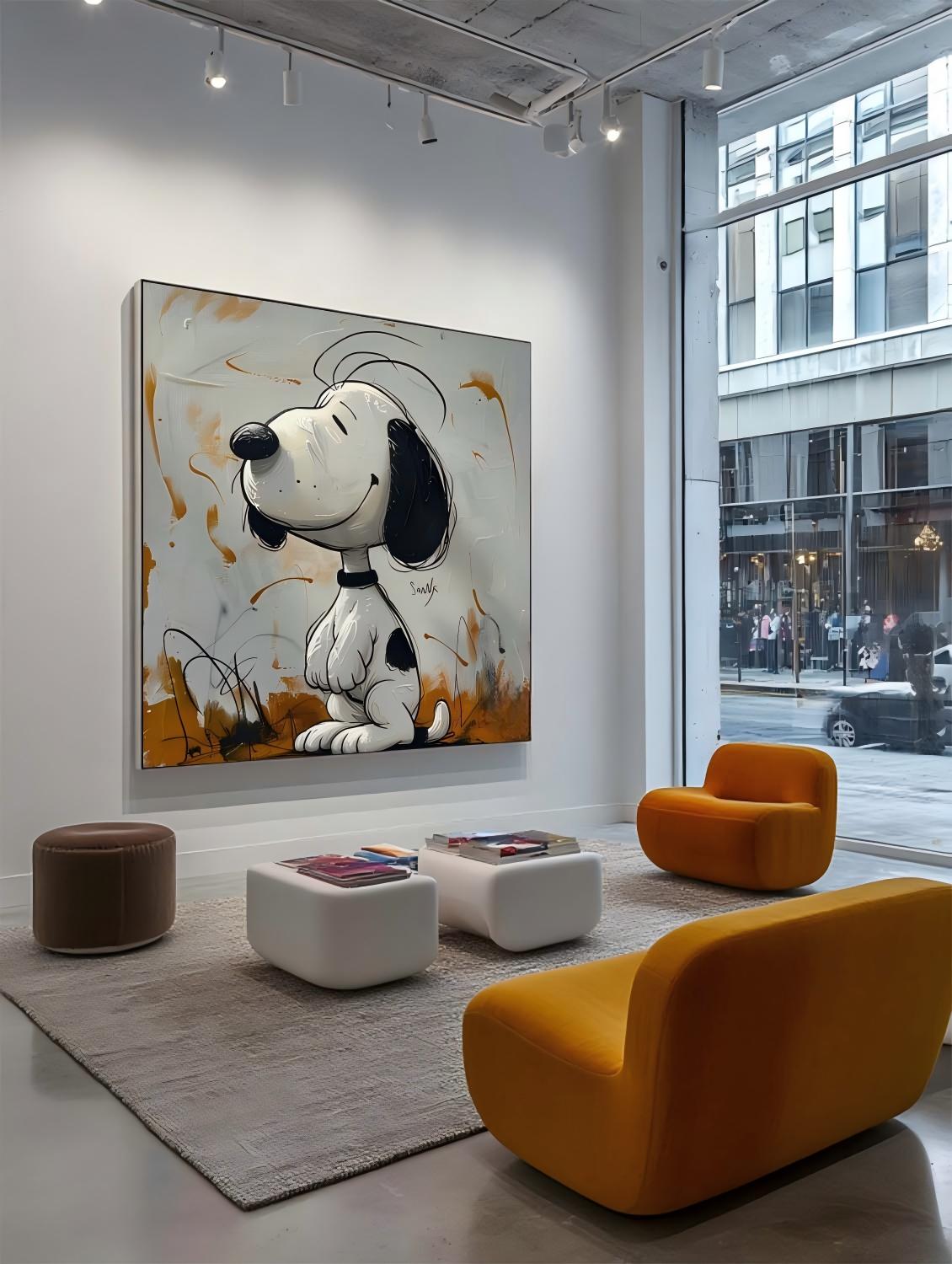 Snoopy Abstract Graffiti Art