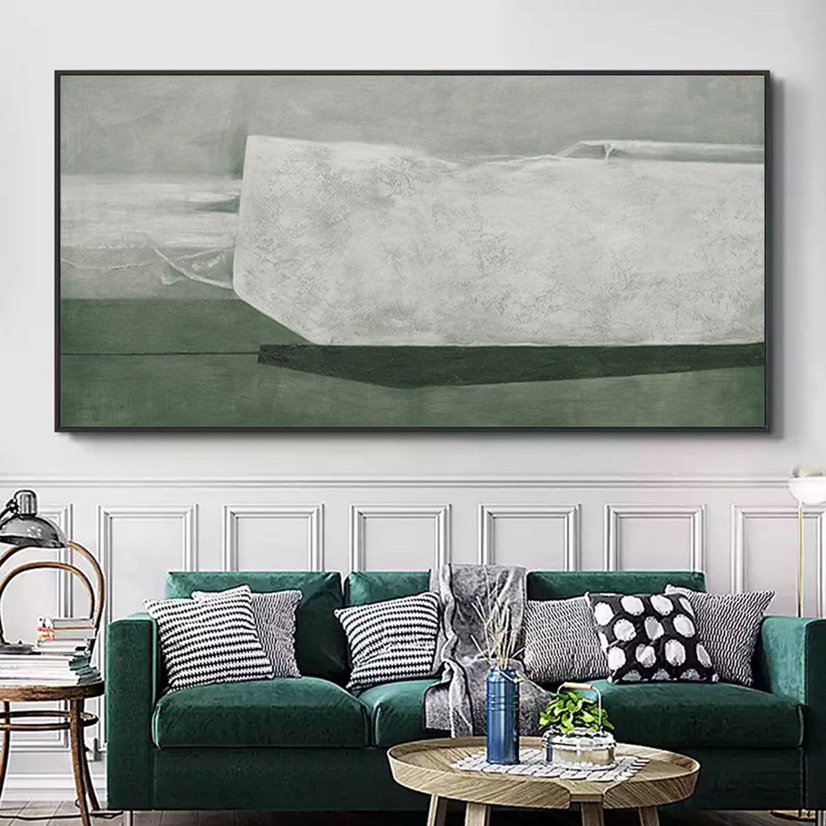 Minimalist Geometric Block Painting