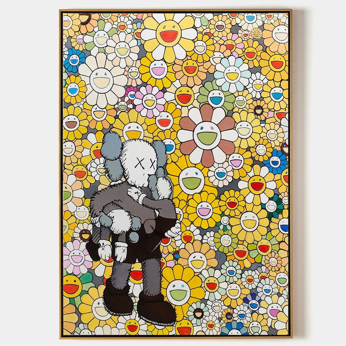 Wall Art Vertical Pop Art Cartoon Character Scene Vibrant