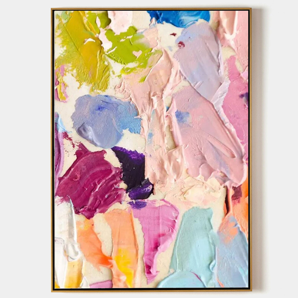 Colorful Vibrant Impasto Color Block Painting