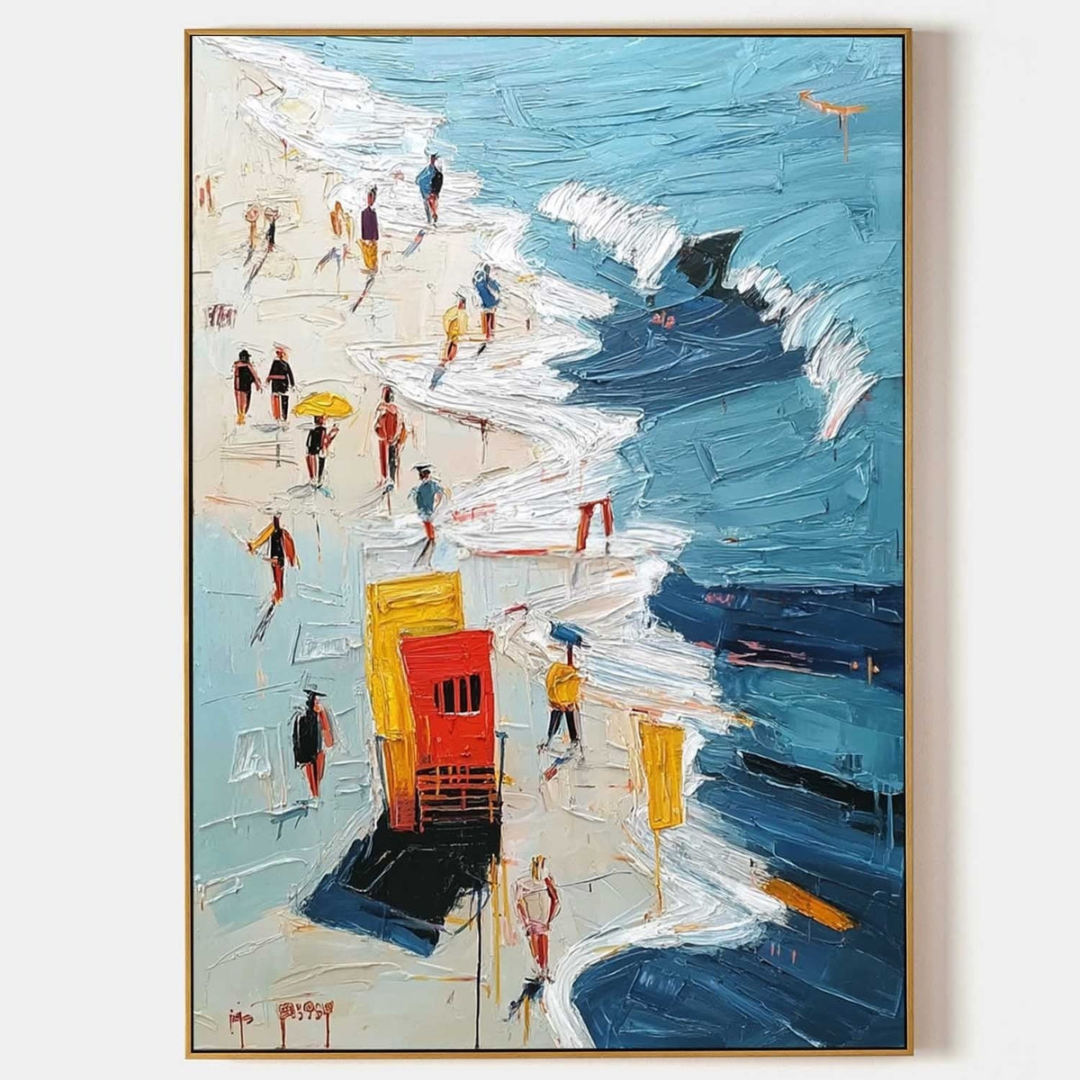 Wall Art Sunny Textured Beach Umbrella