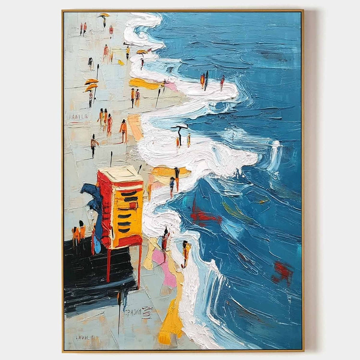 Wall Art Vibrant Beach Lifeguard
