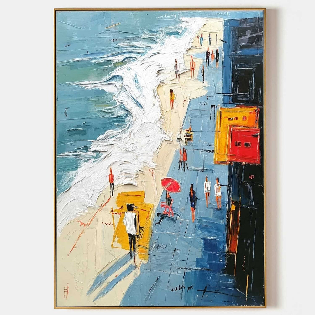 Wall Art Bright Beach Boardwalk