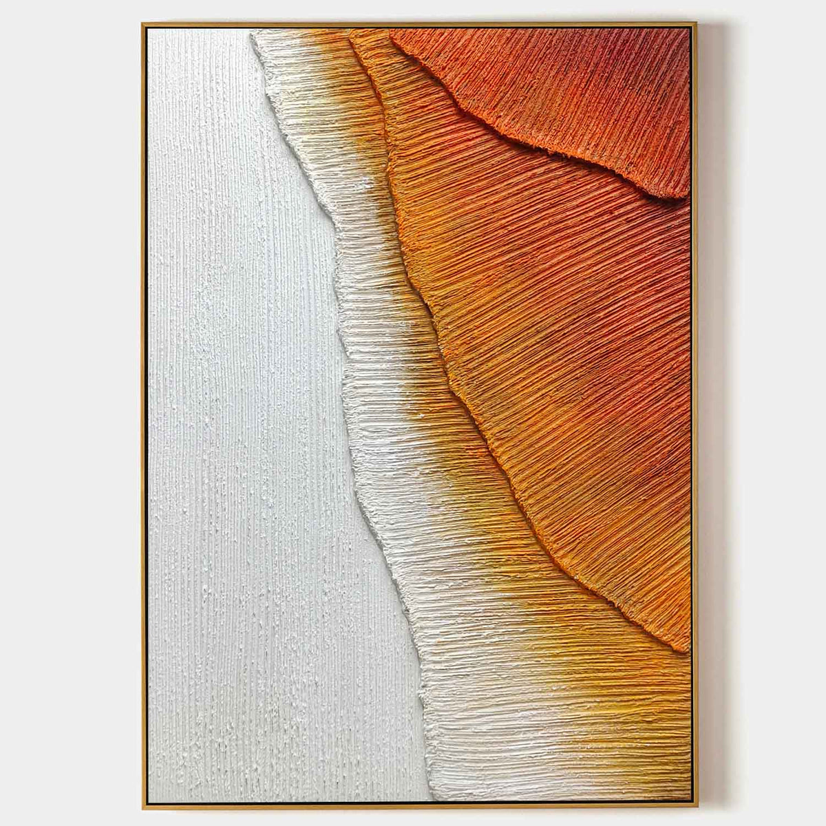 Autumn Wave 3D Textured Painting