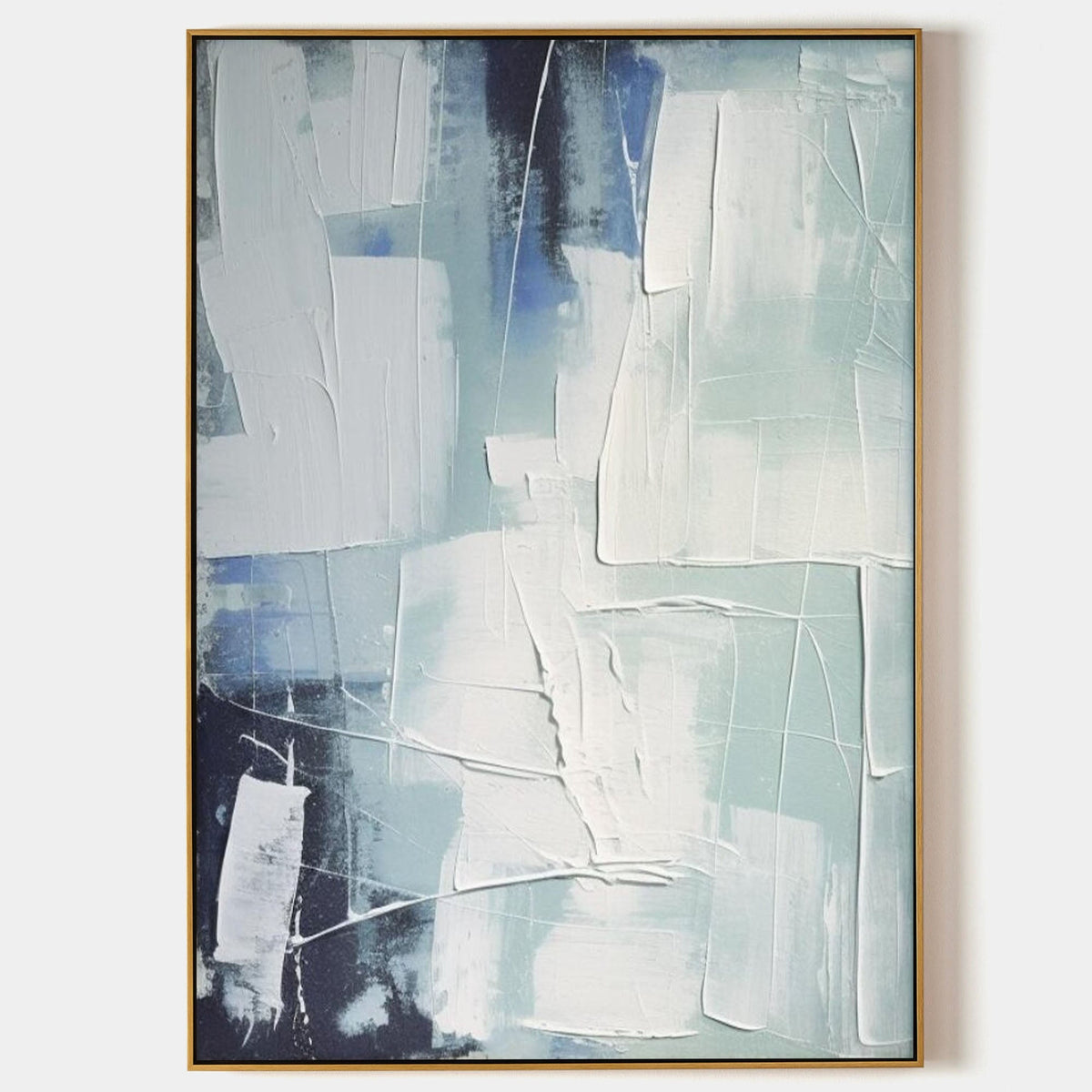 Coastal Abstract 3D Impasto Painting