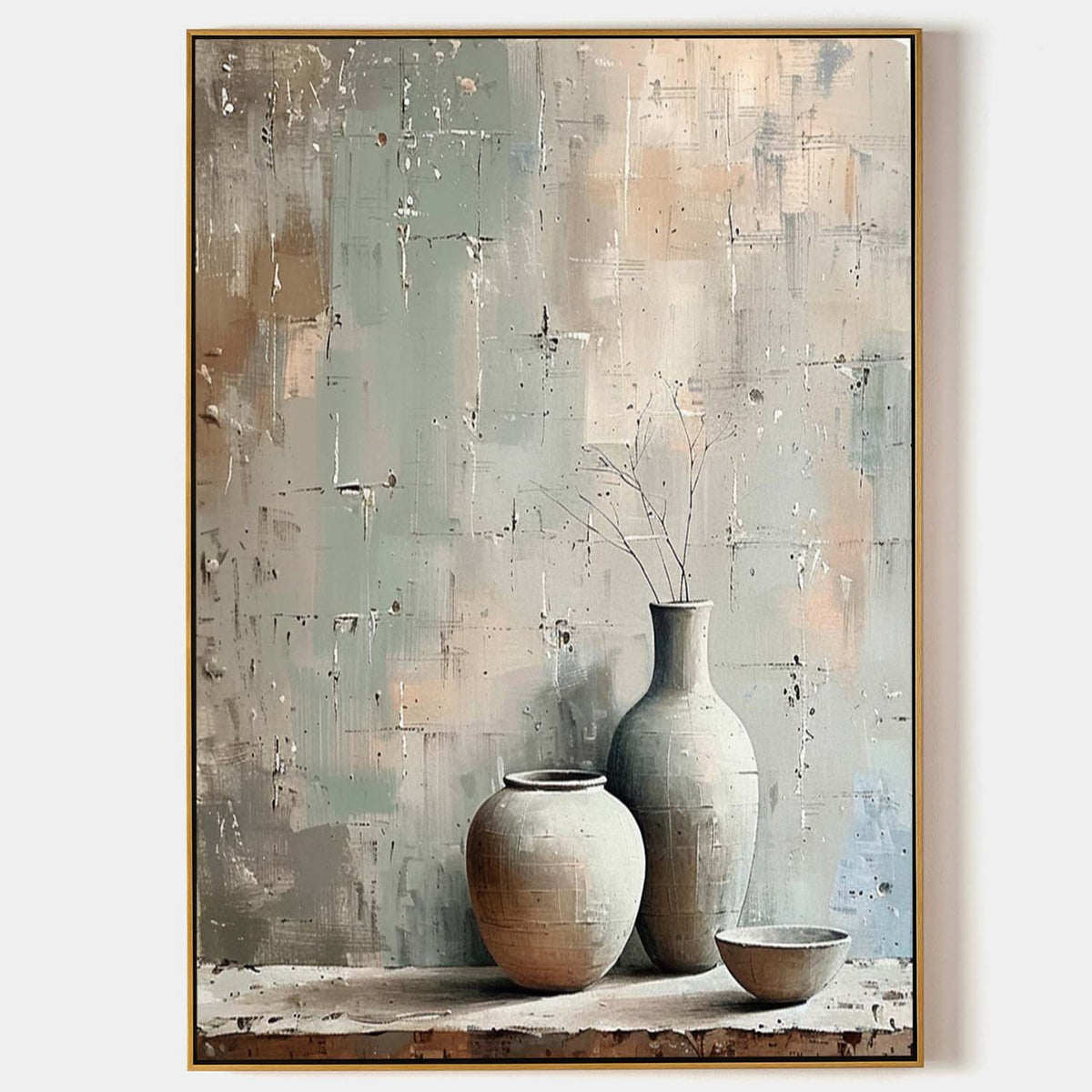 Wall Art Wabi Sabi Ceramic Trio Still Life