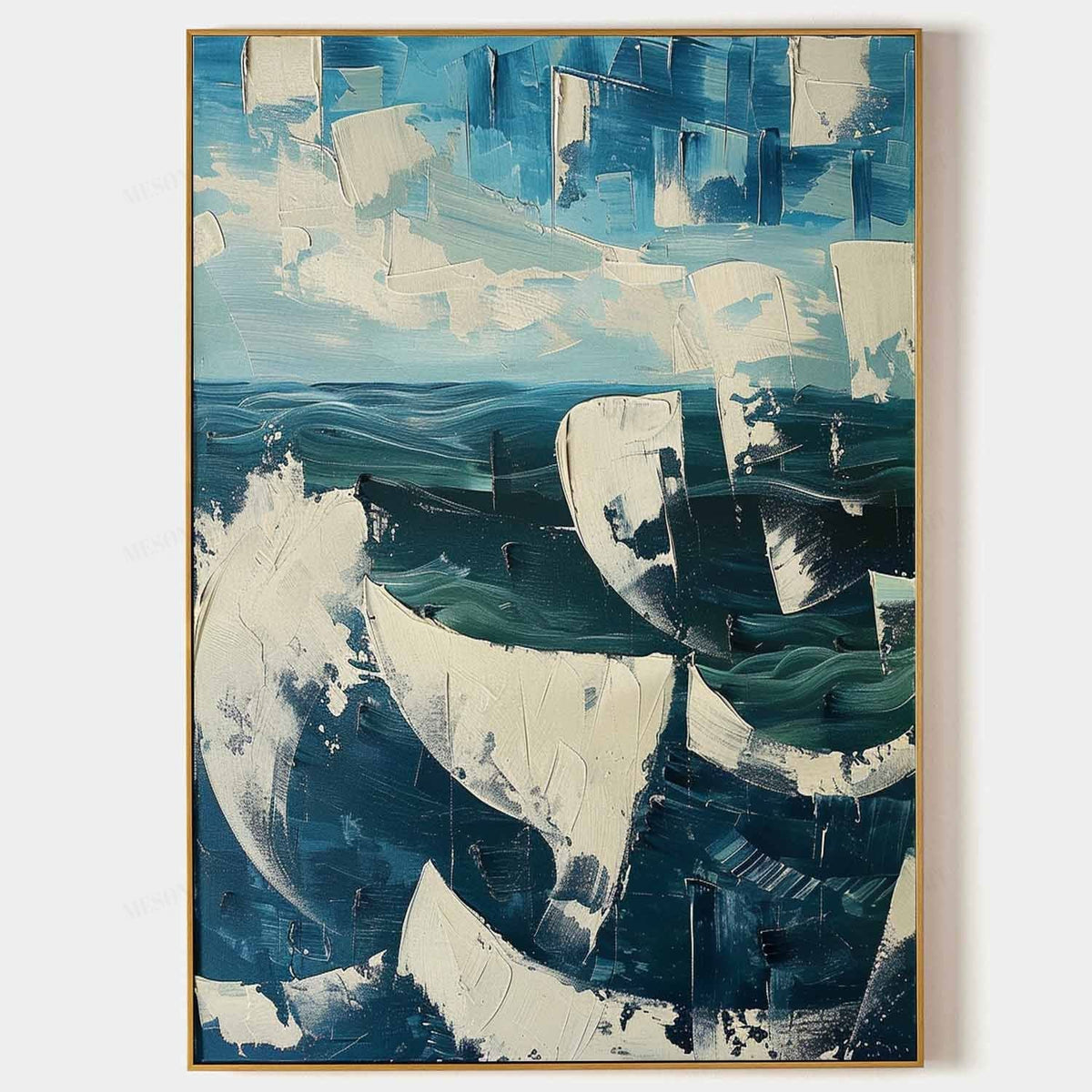 Wall Art Nautical Sailboat Abstract