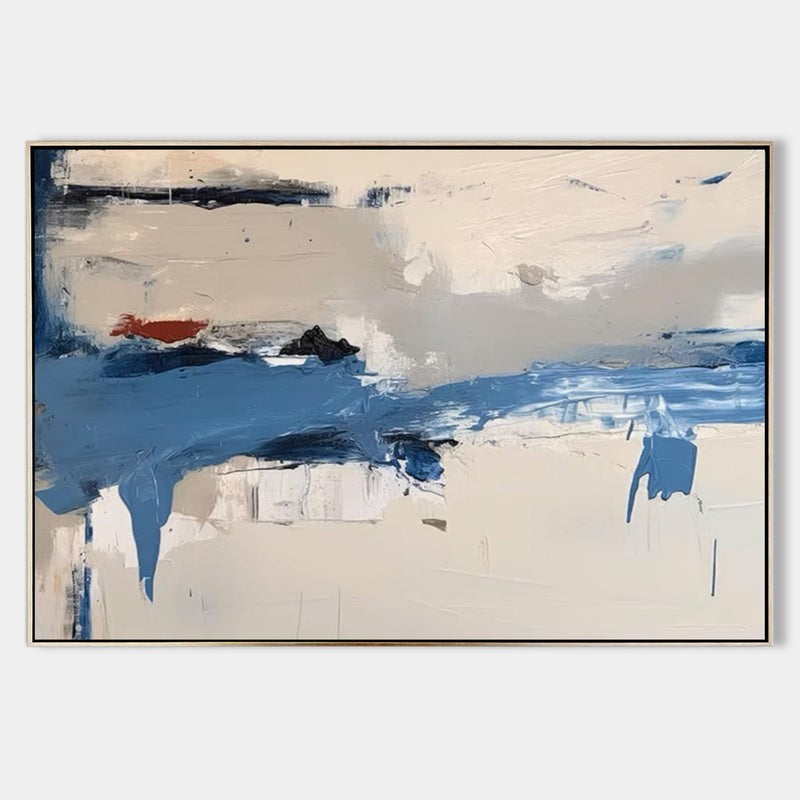 Coastal Horizon Abstract Expressionist Painting