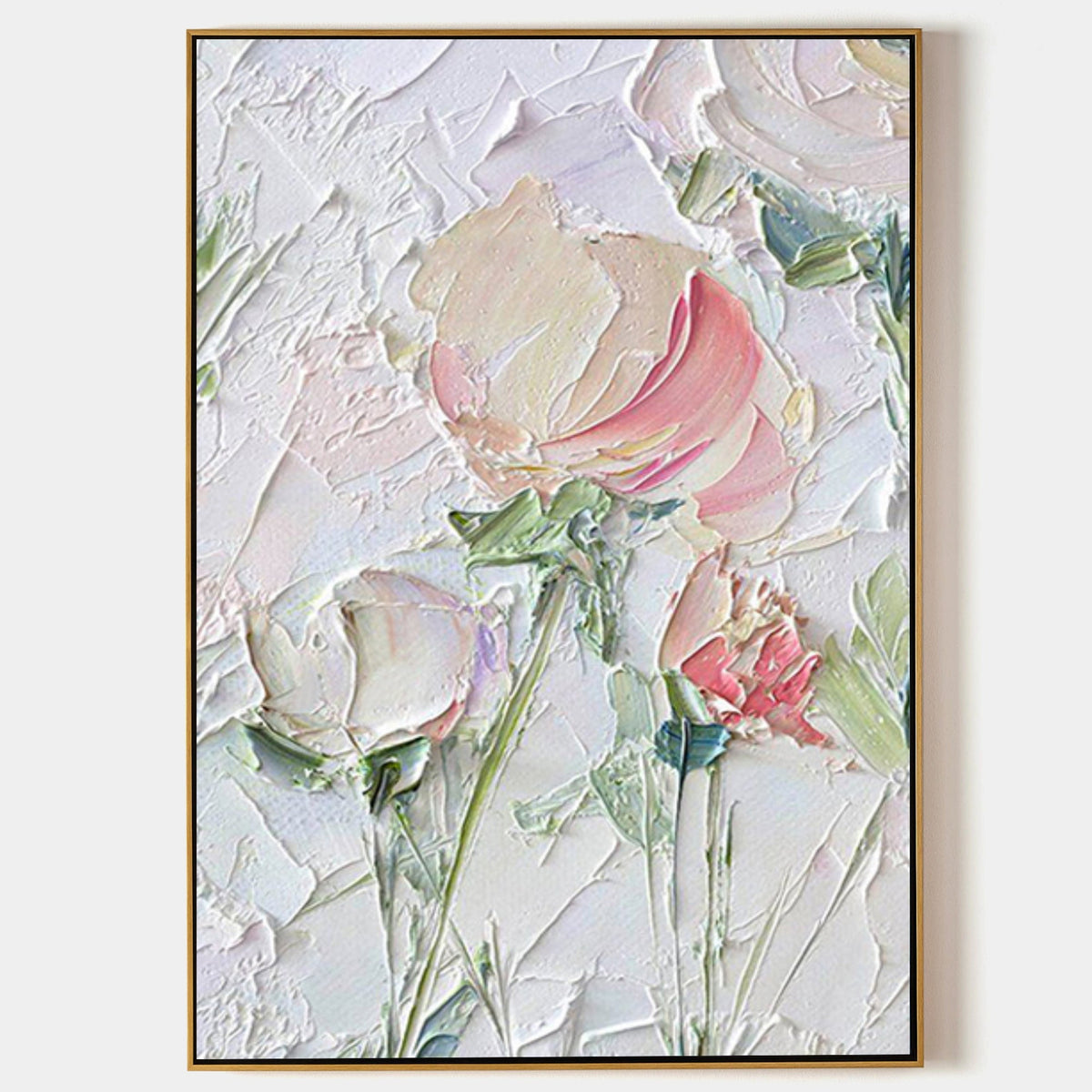 Textured Impasto Floral Painting