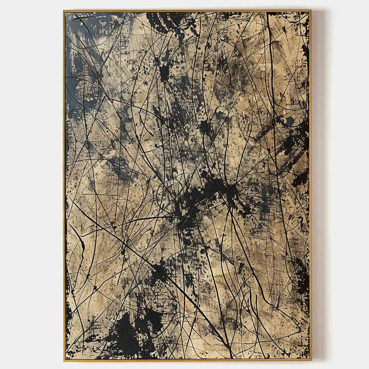 Wall Art Vertical Abstract Expressionist Graffiti Art