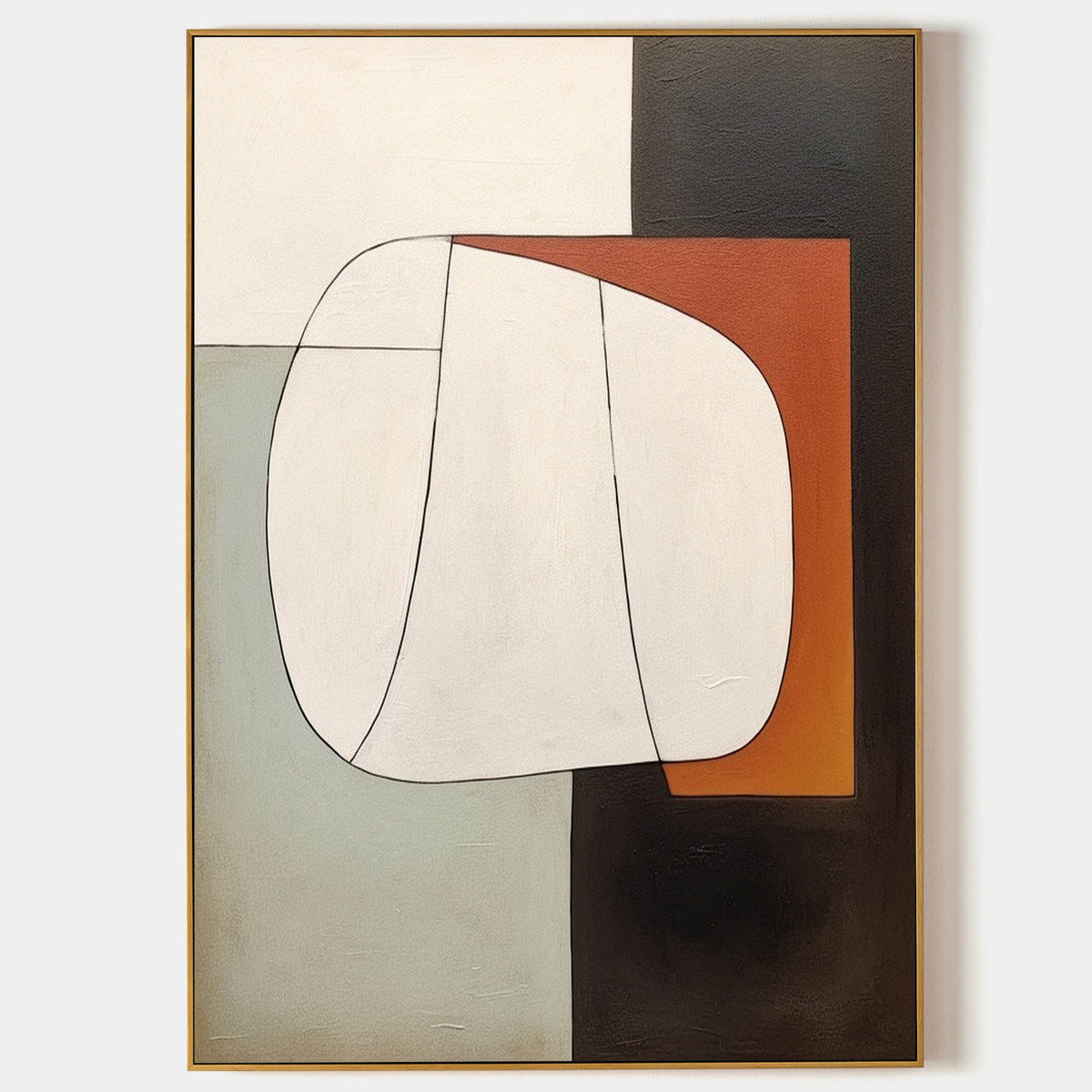 Mid-Century Modern Geometric Painting