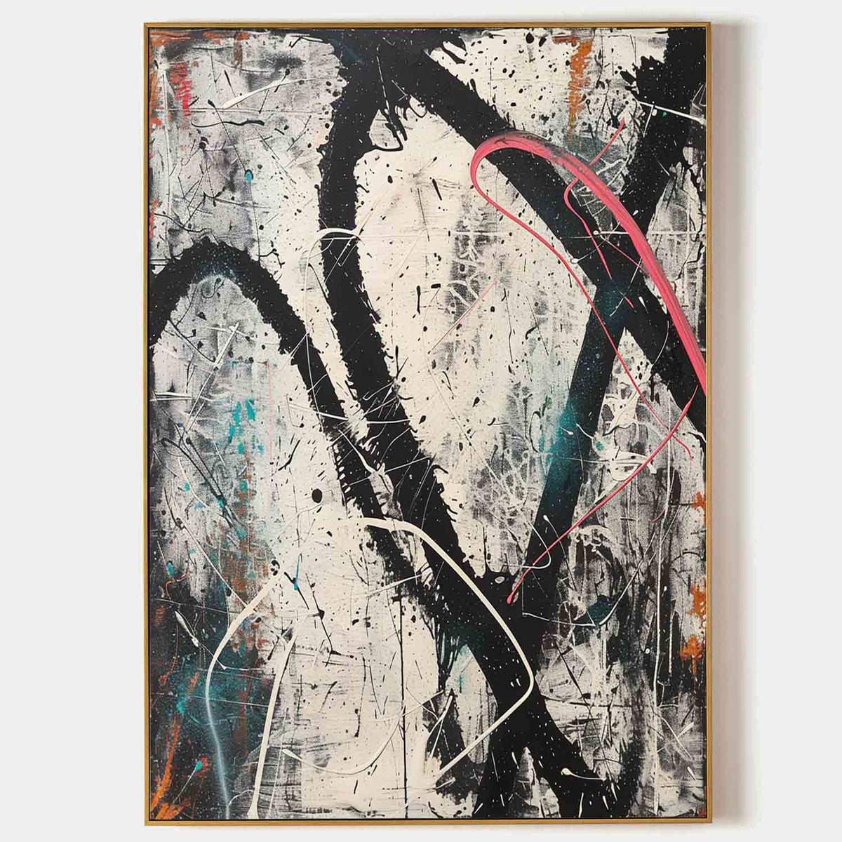 Wall Art Abstract Expressionist Graffiti Bold
