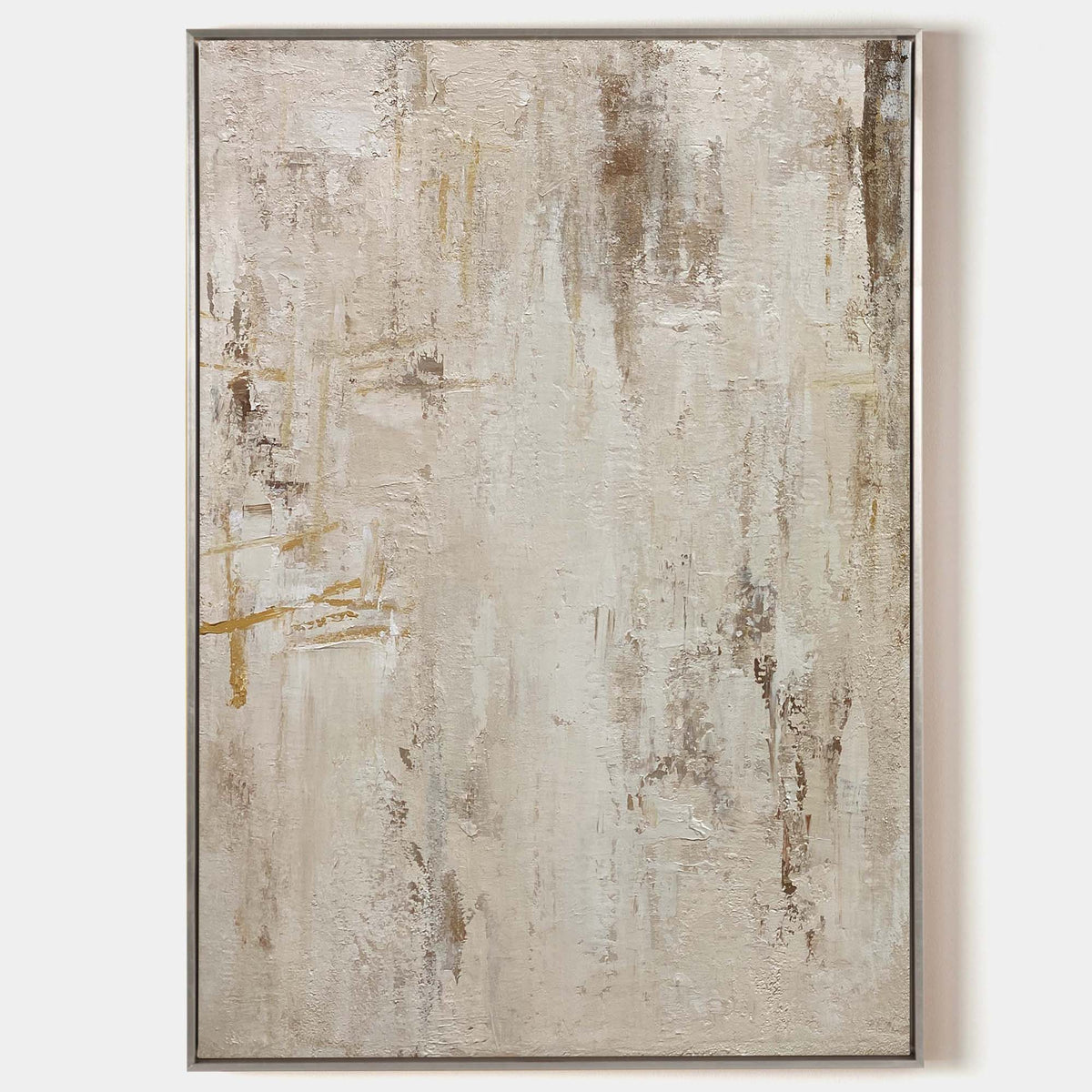 Earthy Minimalist Abstract Painting Vertical