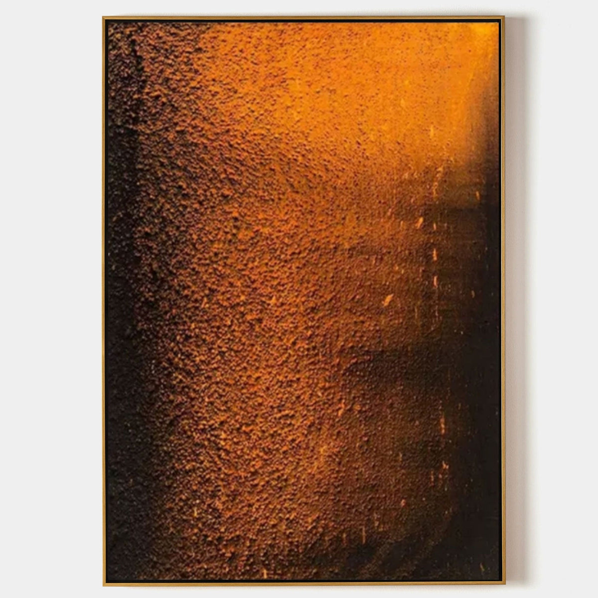 Burnt Orange Gradient Texture Oil Painting