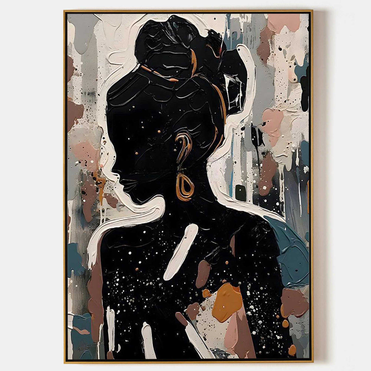 Wall Art Colorful Silhouette Modern Elegant