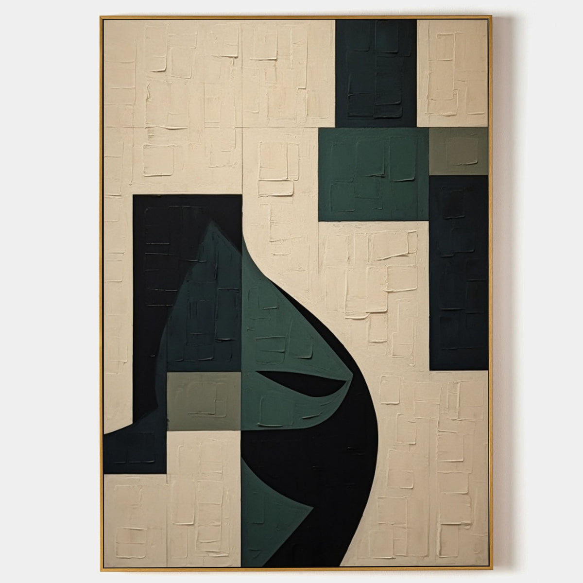 Cubist Minimalist Abstract Face Painting