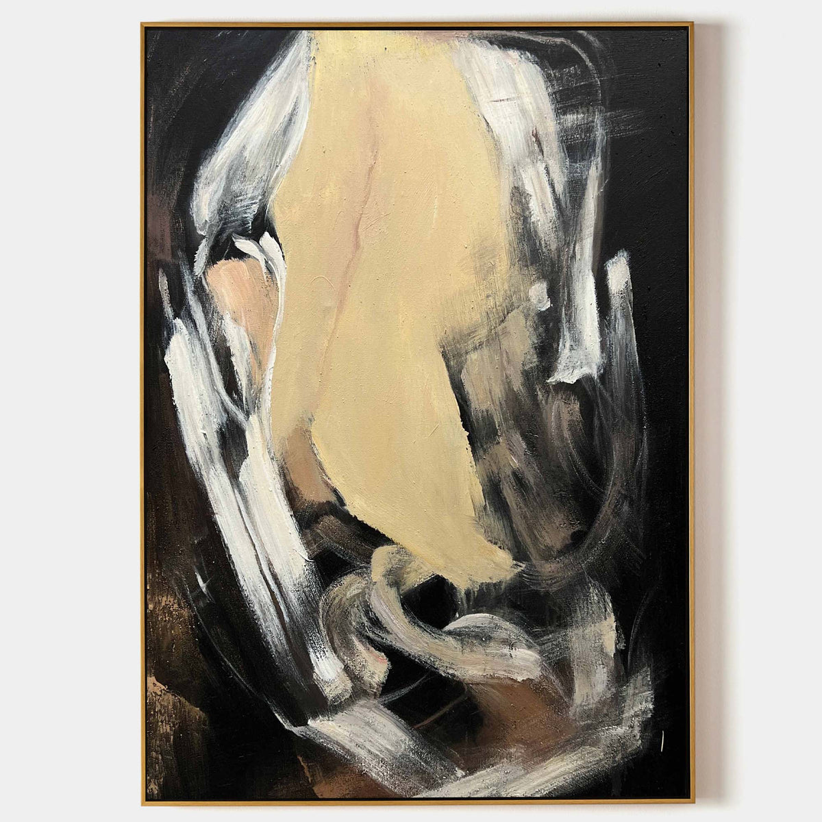 Wall Art Golden Ember Swirl