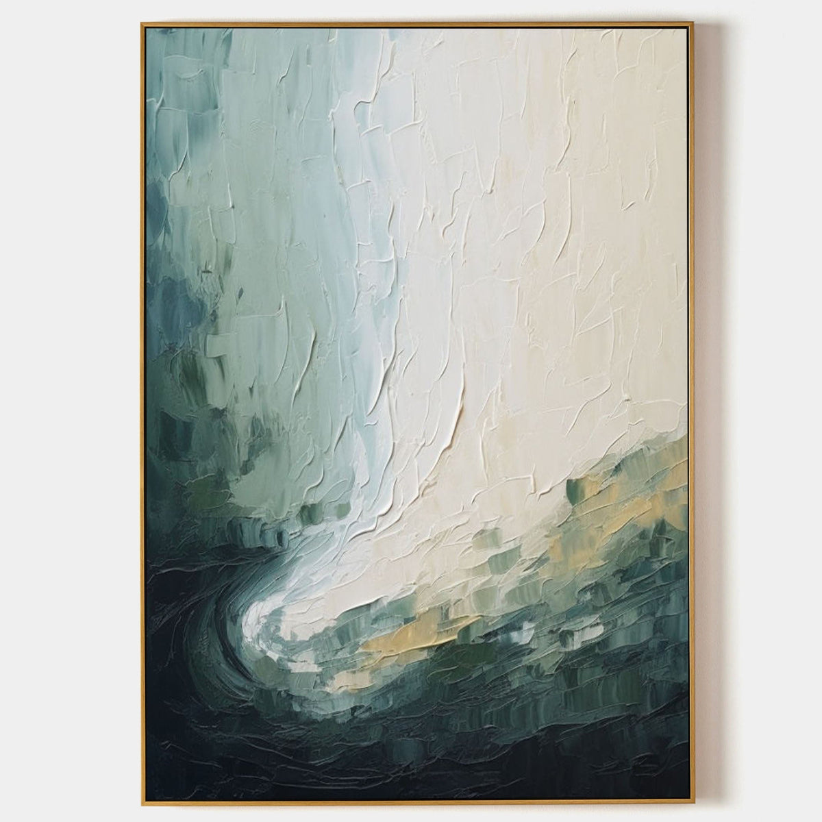 Abstract Swirl Landscape Art Oil Painting