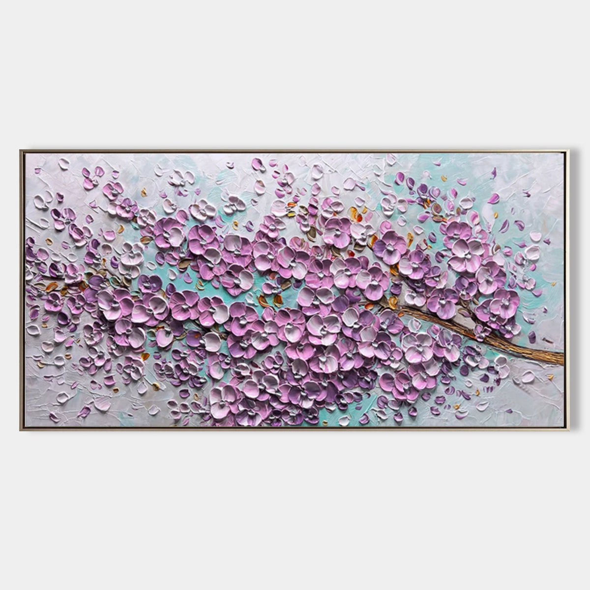 Wall Art Plaster Flower Layer Impasto Soft