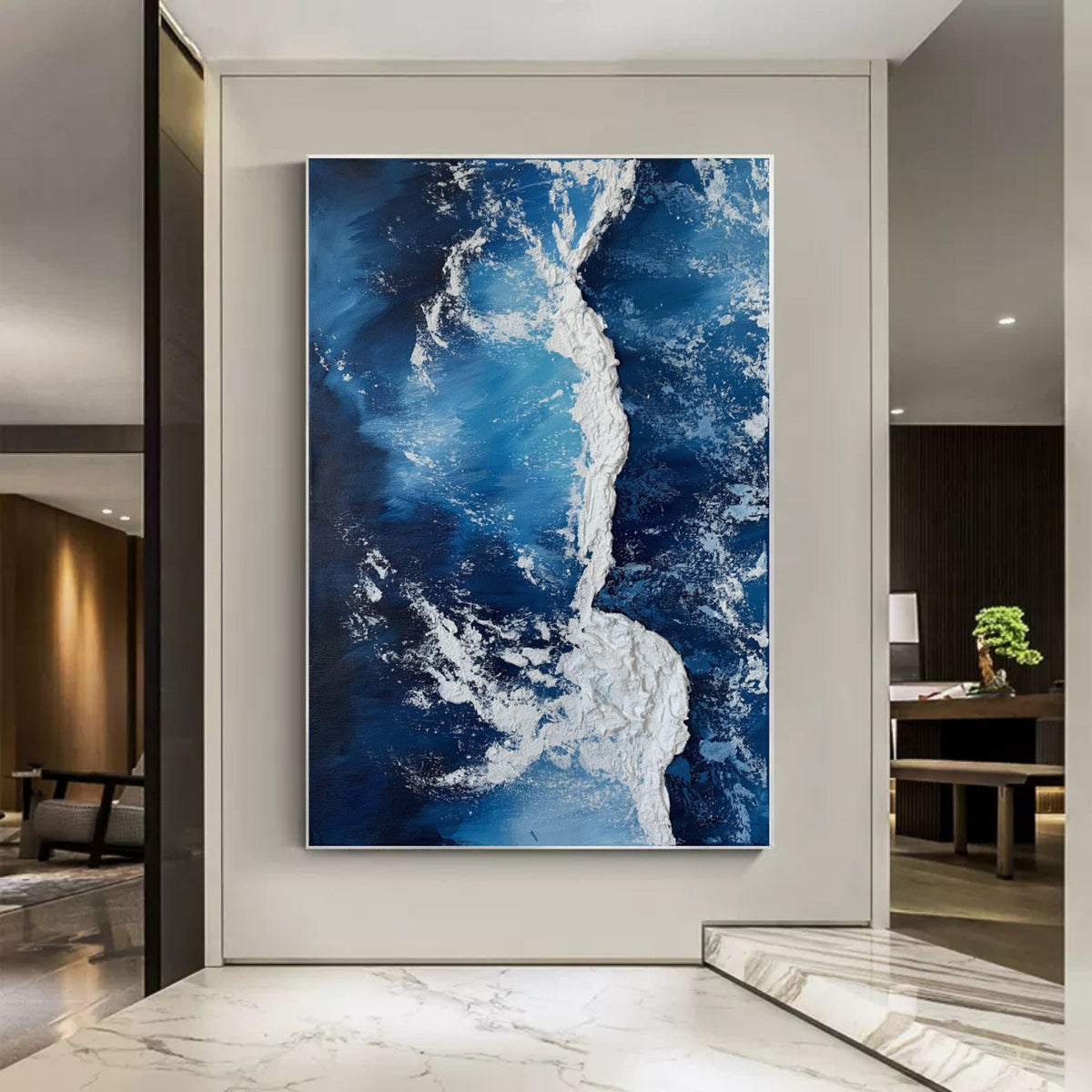Wall Art Plaster Sea Foam Ocean Energetic