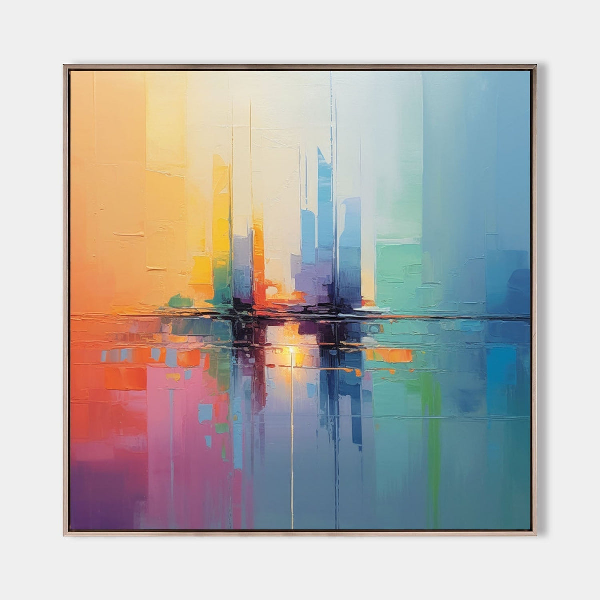 Wall Art Colorful Contrasting Dynamic Splash Effect
