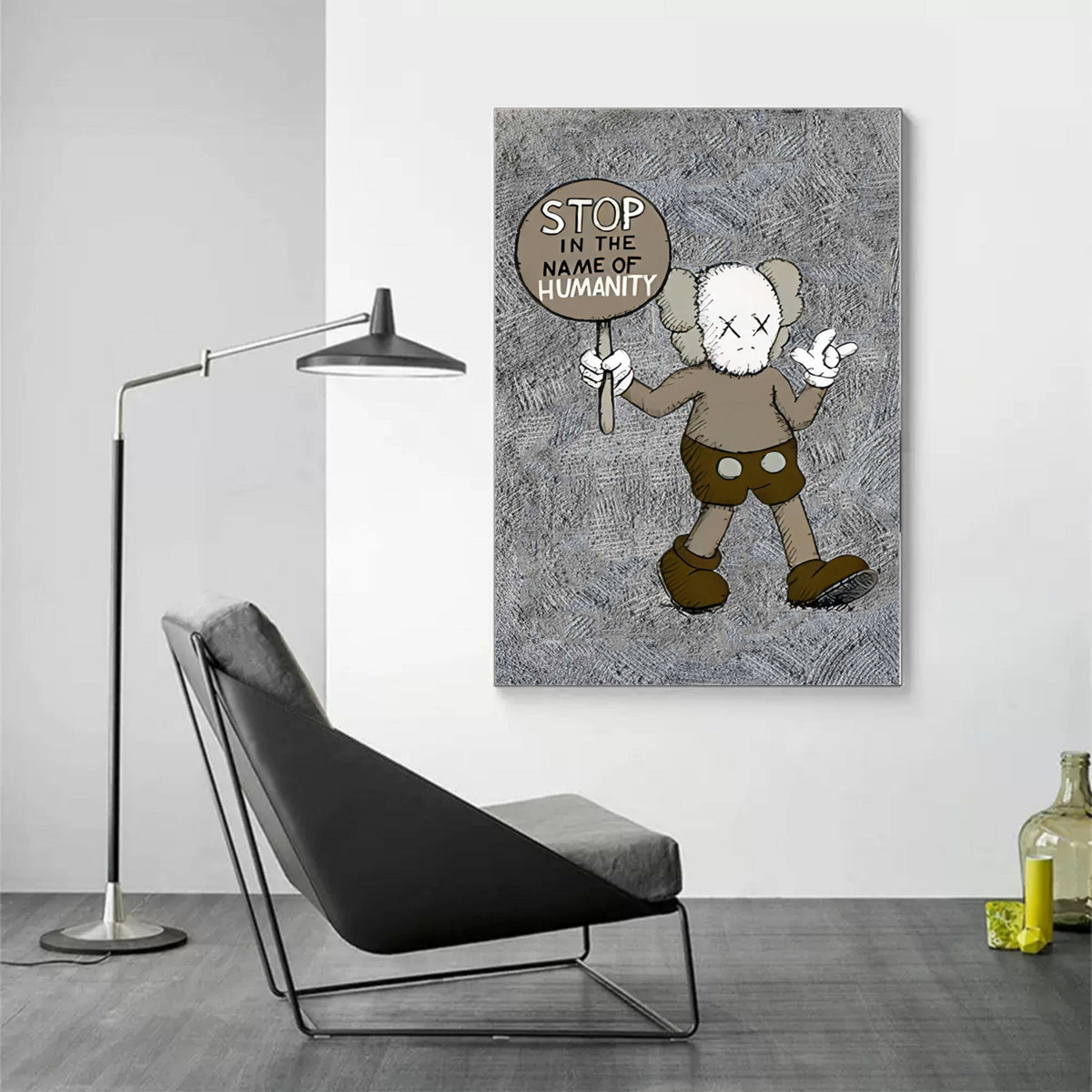 Wall Art Vertical Pop Art Social Critique Neutral