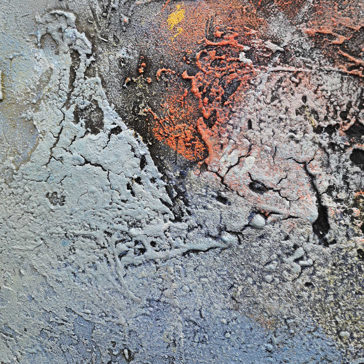 Soft Coastal Abstract Oil Painting Textured