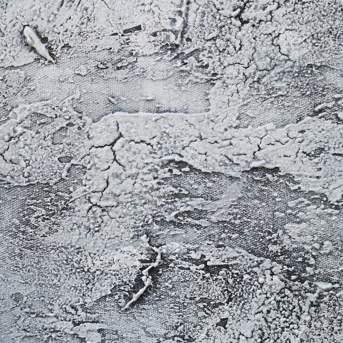 Grey White Abstract Minimalist Painting