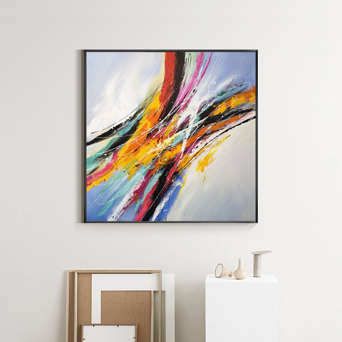 Wall Art Dynamic Painted Currents