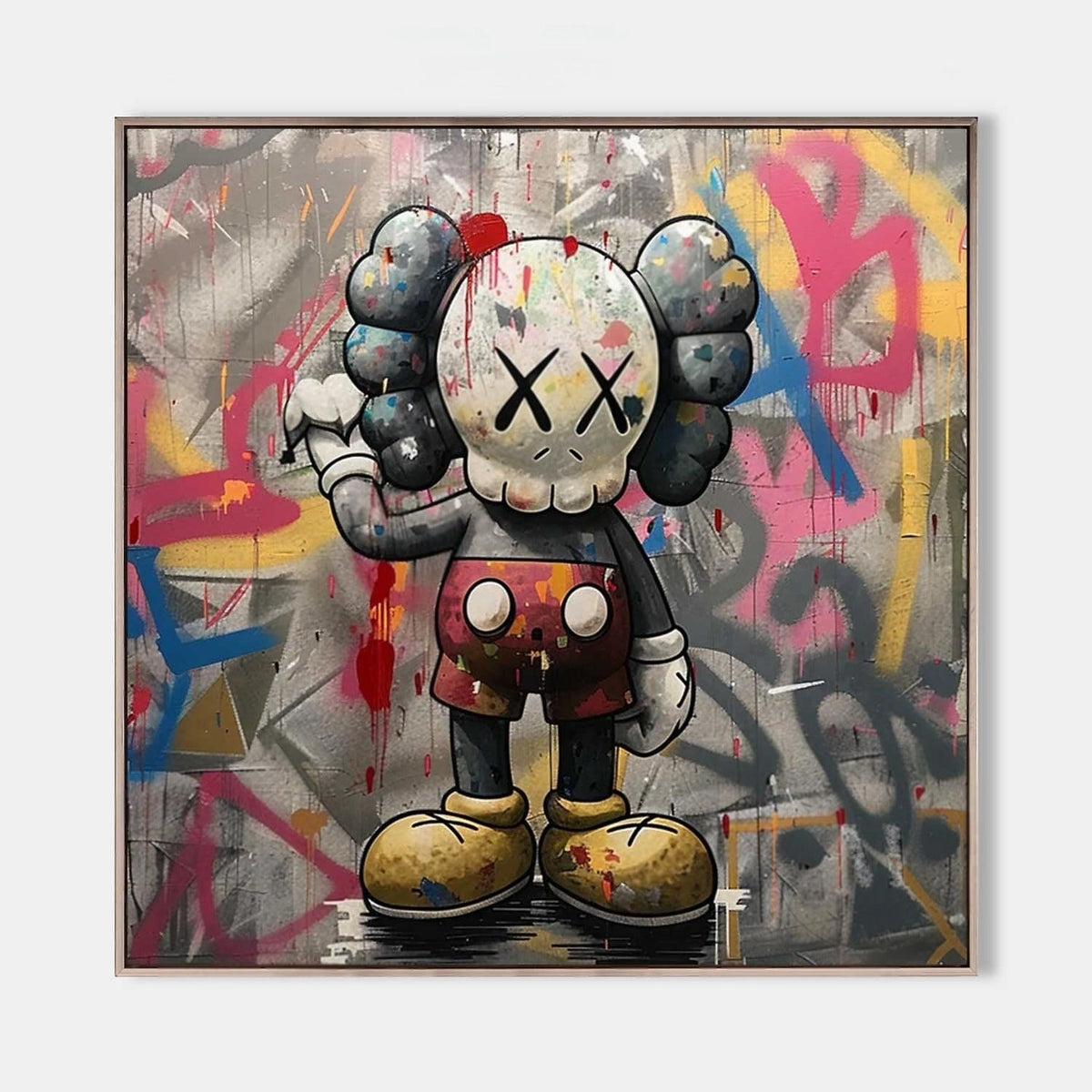 Kaws Abstract Graffiti Art