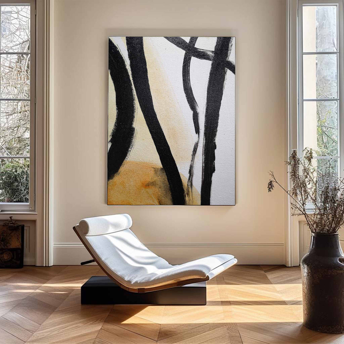 Modern Minimalist Abstract Oil Painting