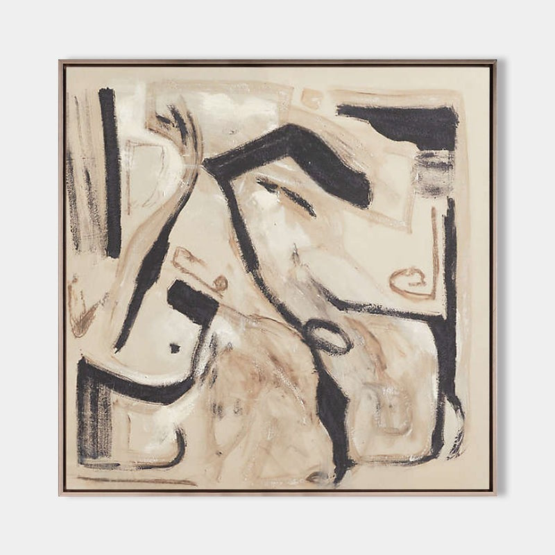 Gestural Earthy Abstract Painting